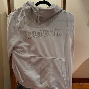 Nike White Fleece Hoodie